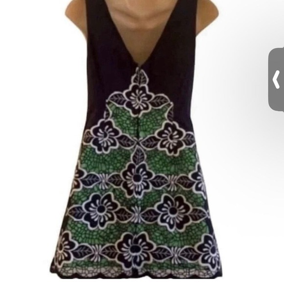 Lilly Pulitzer Women's Dress 0 NWT True Navy Jungle Flower Embroidery Sleeveless - Picture 2 of 5